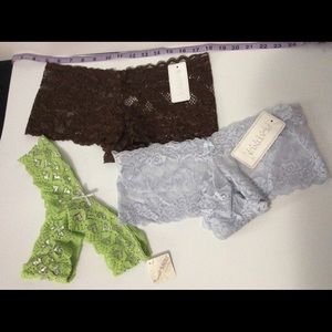 NWT 3 all lace sexy lingerie underwear